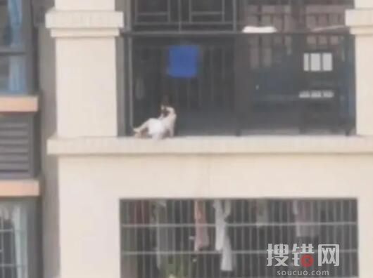 鄰居徒手爬8樓護欄救被卡小寶寶 男子徒手爬墻將孩子救起