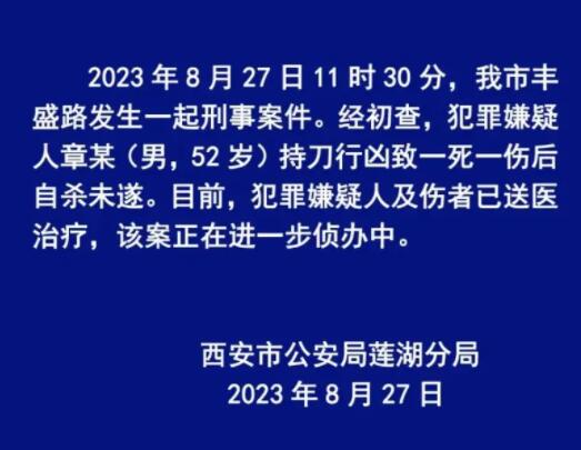 男子持刀行兇致一死一傷 警方通報 真相揭露真的令人大吃一驚