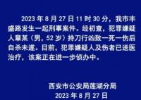 男子持刀行兇致一死一傷 警方通報 真相揭露真的令人大吃一驚